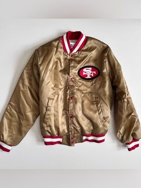 Chalk Line San Francisco Vintage Bomber Jacket Size Medium Young